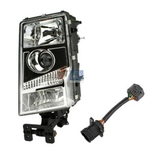 DT Spare Parts 2.24616 Headlamp, left, prepared for electr. height control, 24 V, H7