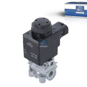 DT Spare Parts 2.25060 Solenoid valve, 24 V, M12 x 1,5, max. 10 bar, 2 poles