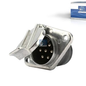 DT Spare Parts 2.25430 Socket, aluminium, 24 V, ISO 1185, 7 poles