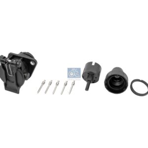 DT Spare Parts 2.25432 Socket, crimp connection, 24 V, ISO 7638, 5 poles