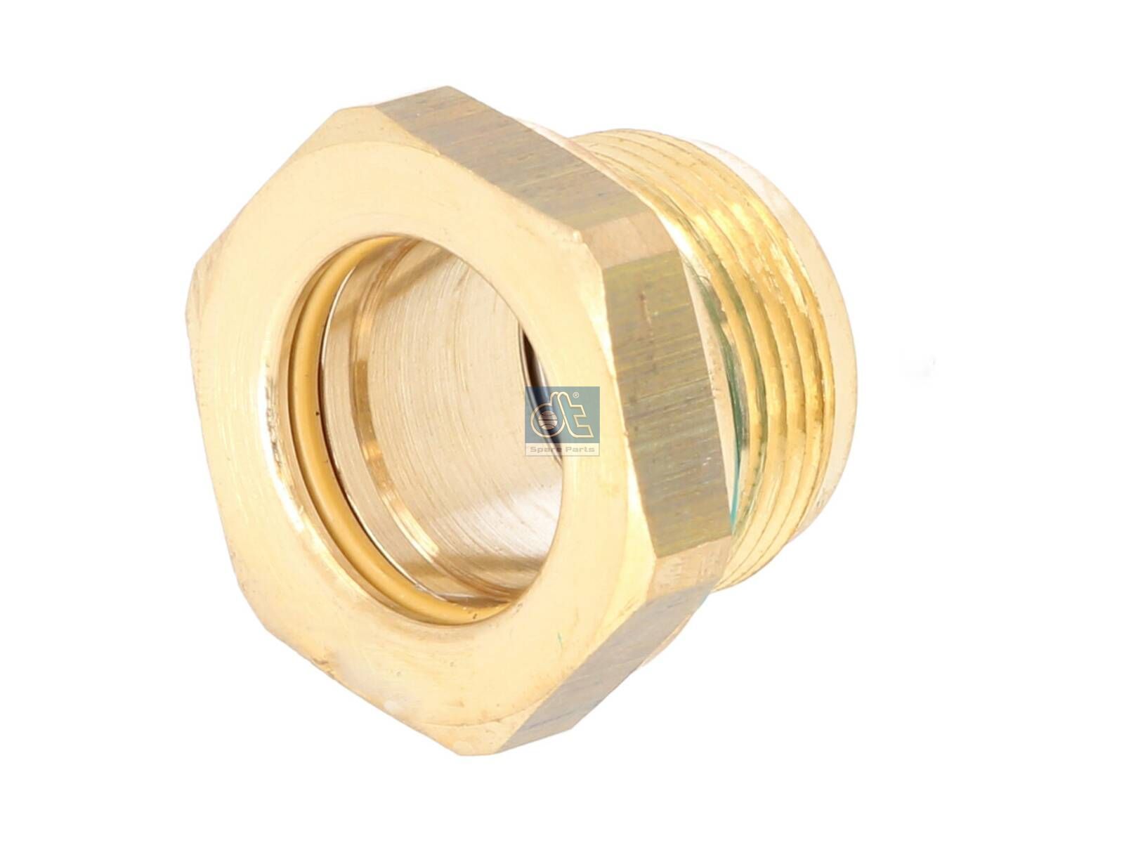 DT Spare Parts 2.25489 Connector, hydraulic pipe, b: 21 mm, M26 x 1,5, SW: 32, H: 23 mm