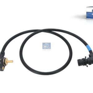 DT Spare Parts 2.25535 Temperature sensor, D: 8 mm, b: 9 mm, L: 52 mm, L: 1100 mm, Tmin: -20 °C, Tmax: 140 °C, 2 poles