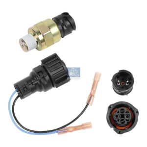 DT Spare Parts 2.27015 Pressure switch, with adapter cable, M16 x 1,5, SPmin: 3.9 bar, SPmax: 4.5 bar, 2 poles