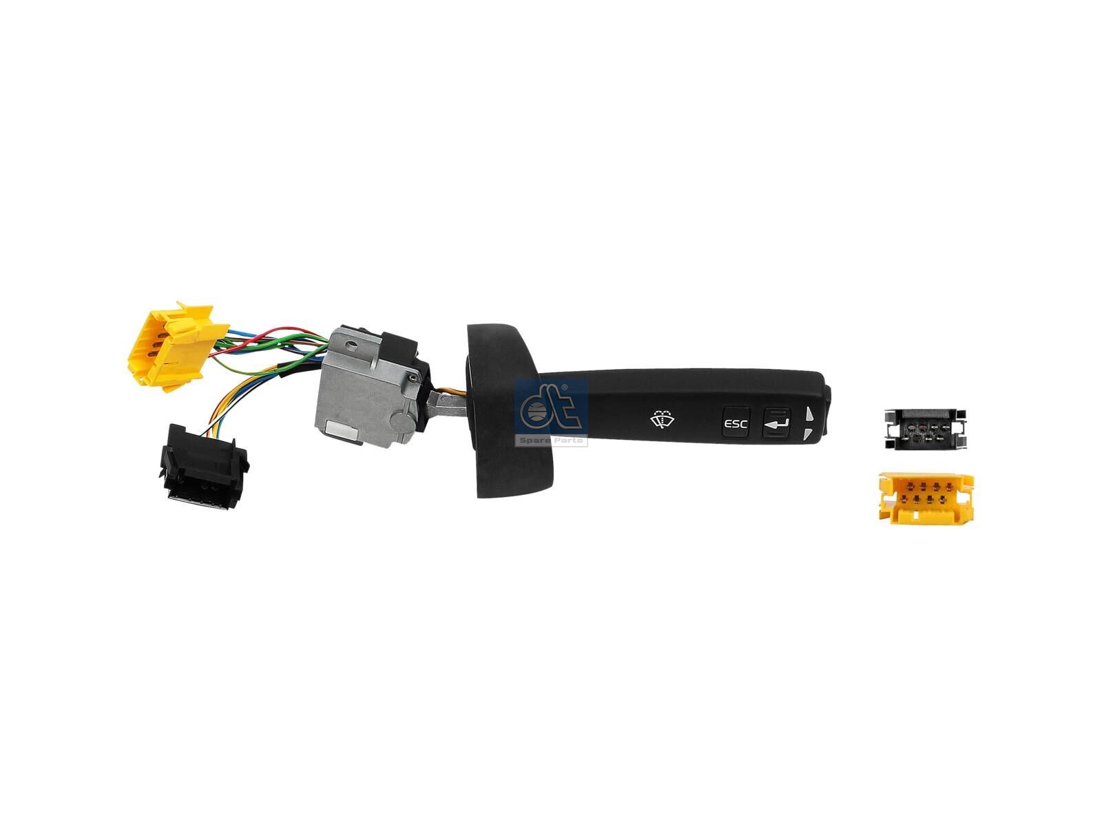 DT Spare Parts 2.27300 Steering column switch, windscreen wiper, 24 V, 13 poles