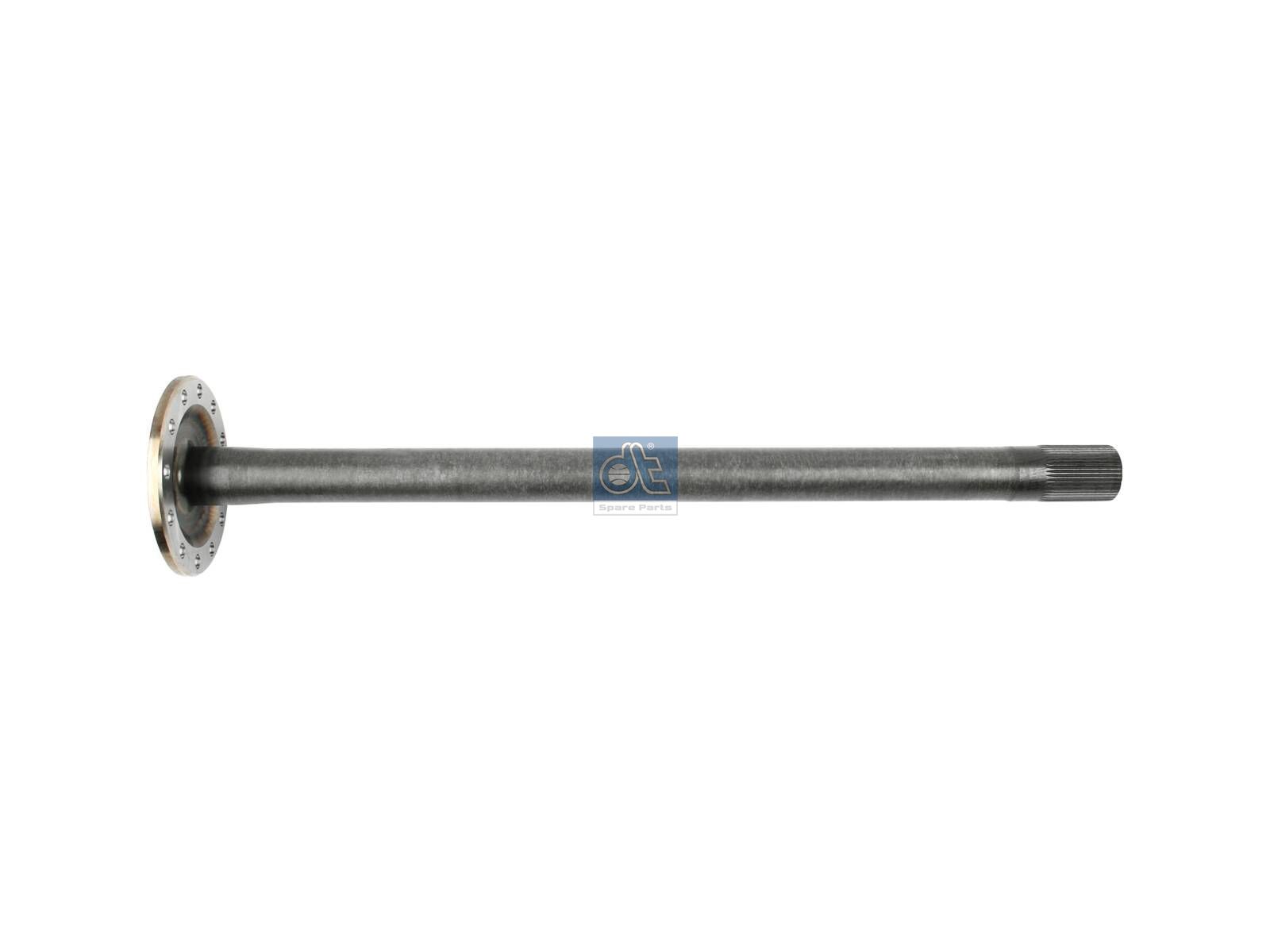 DT Spare Parts 2.35008 Drive shaft, left, D1: 202 mm, D2: 55 mm, 12 bores, b: 15.1 mm, P: 171 mm, L: 969 mm, 46 teeth