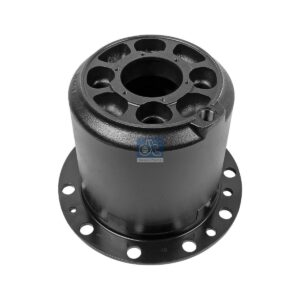 DT Spare Parts 2.35291 Differential housing, rear axle, d1: 101.5 mm, d2: 268 mm, D1: 280 mm, D2: 377 mm, H: 287 mm, 4 bores x 33,2 mm