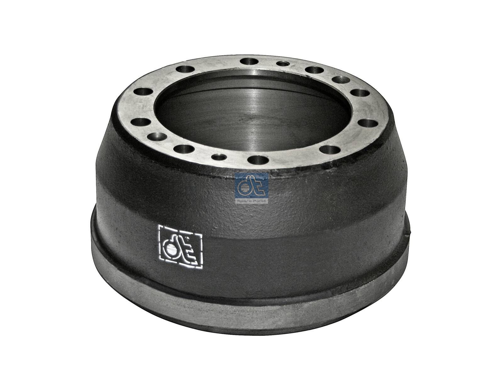 DT Spare Parts 2.40302 Brake drum, D: 410 mm, 10 bores, b: 28 mm, P: 335 mm, d: 282 mm, H: 249 mm, B: 183 mm