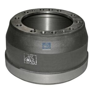 DT Spare Parts 2.40304 Brake drum, D: 410 mm, 10 bores, b: 28 mm, P: 335 mm, d: 282 mm, H: 274 mm, B: 205 mm