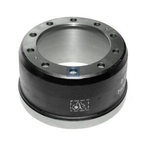 DT Spare Parts 2.40307 Brake drum, D: 394 mm, 10 bores, b: 28 mm, P: 335 mm, d: 282 mm, H: 253 mm, B: 190 mm