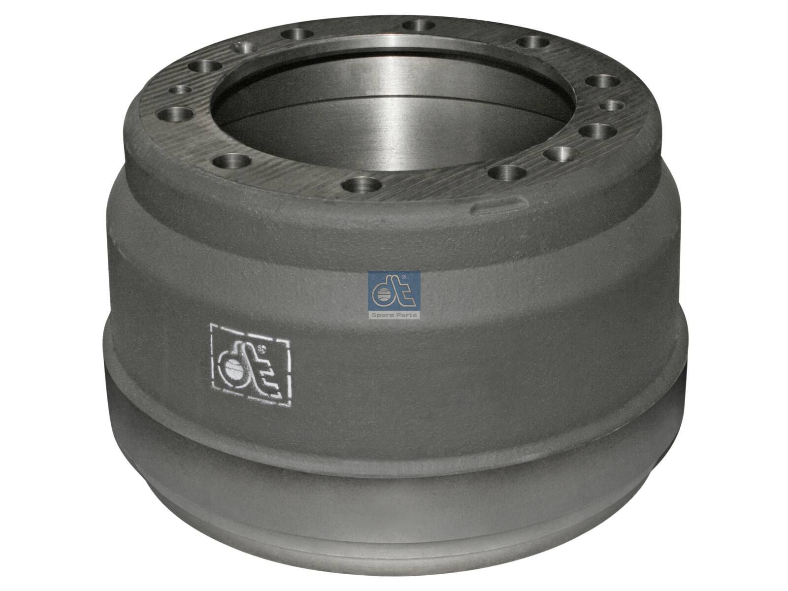 DT Spare Parts 2.40320 Brake drum, D: 410 mm, 10 bores, b: 28 mm, P: 335 mm, d: 282 mm, H: 294.5 mm, B: 215 mm