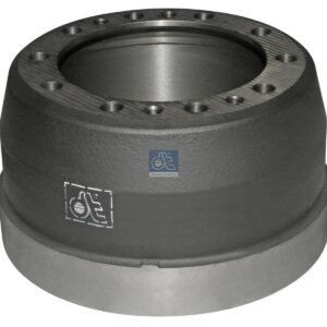 DT Spare Parts 2.40321 Brake drum, D: 410 mm, 10 bores, b: 28 mm, P: 335 mm, d: 282 mm, H: 260.5 mm, B: 200 mm