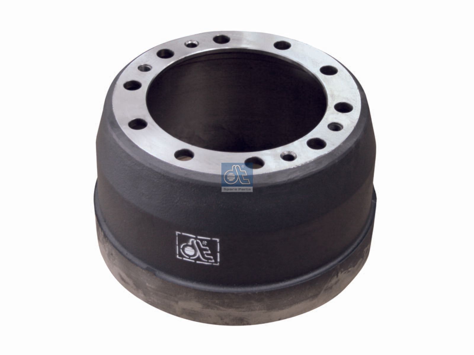 DT Spare Parts 2.40323 Brake drum, D: 410 mm, 10 bores, b: 28 mm, P: 335 mm, d: 282 mm, H: 273 mm, B: 211 mm
