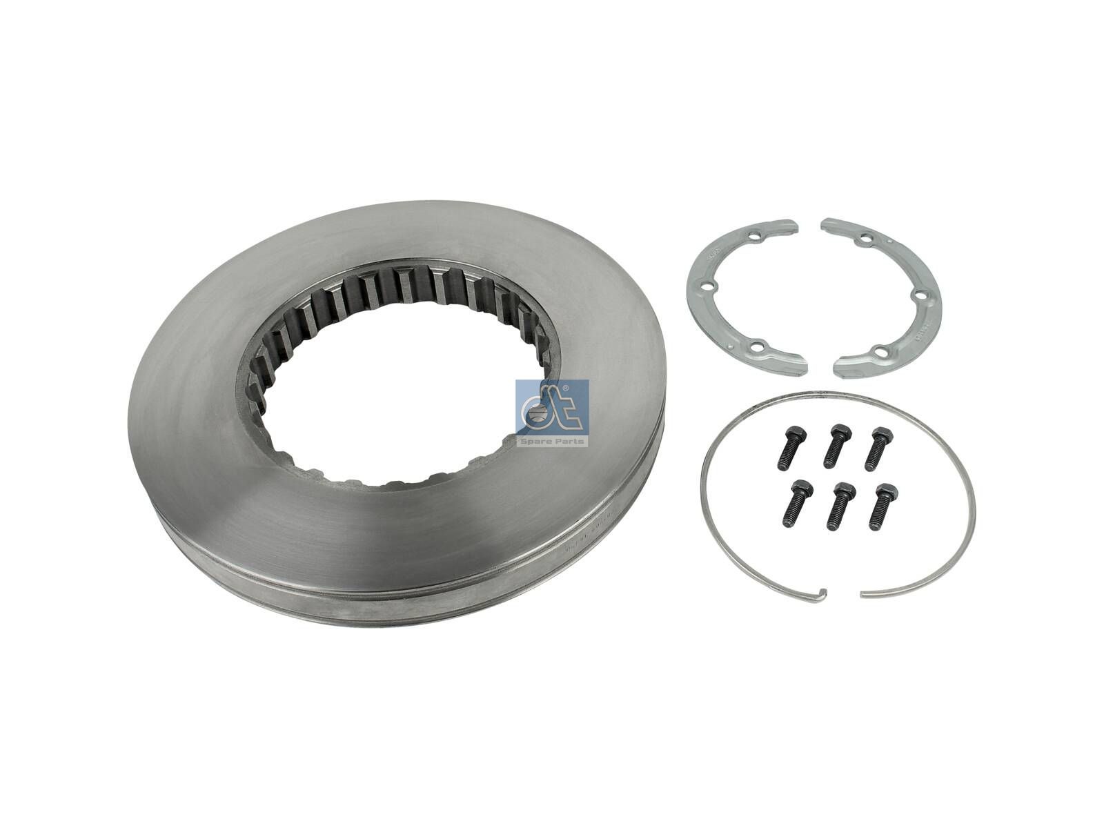 DT Spare Parts 2.40347 Brake disc, D: 410 mm, S: 45 mm, s: 41 mm
