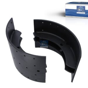 DT Spare Parts 2.40378 Brake shoe kit, reinforced version, D: 410 mm, b: 7 mm, W: 225 mm, S: 8 mm