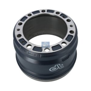 DT Spare Parts 2.40702 Brake drum, D: 410 mm, 10 bores, b: 28 mm, P: 335 mm, d: 282 mm, H: 294 mm, B: 219 mm