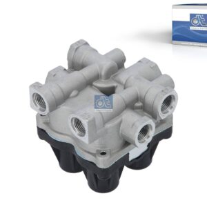 DT Spare Parts 2.44039 4-circuit-protection valve, M16 x 1,5, M22 x 1,5, max. 13 bar, Po21: 6.3 bar, Po22: 6.3 bar, Po23: 5.8 bar, Po24: 5.8 bar, Pc21: 4.8 bar, Pc22: 4.8 bar, Pc23: 3.8 bar, Pc24: 3.8 bar