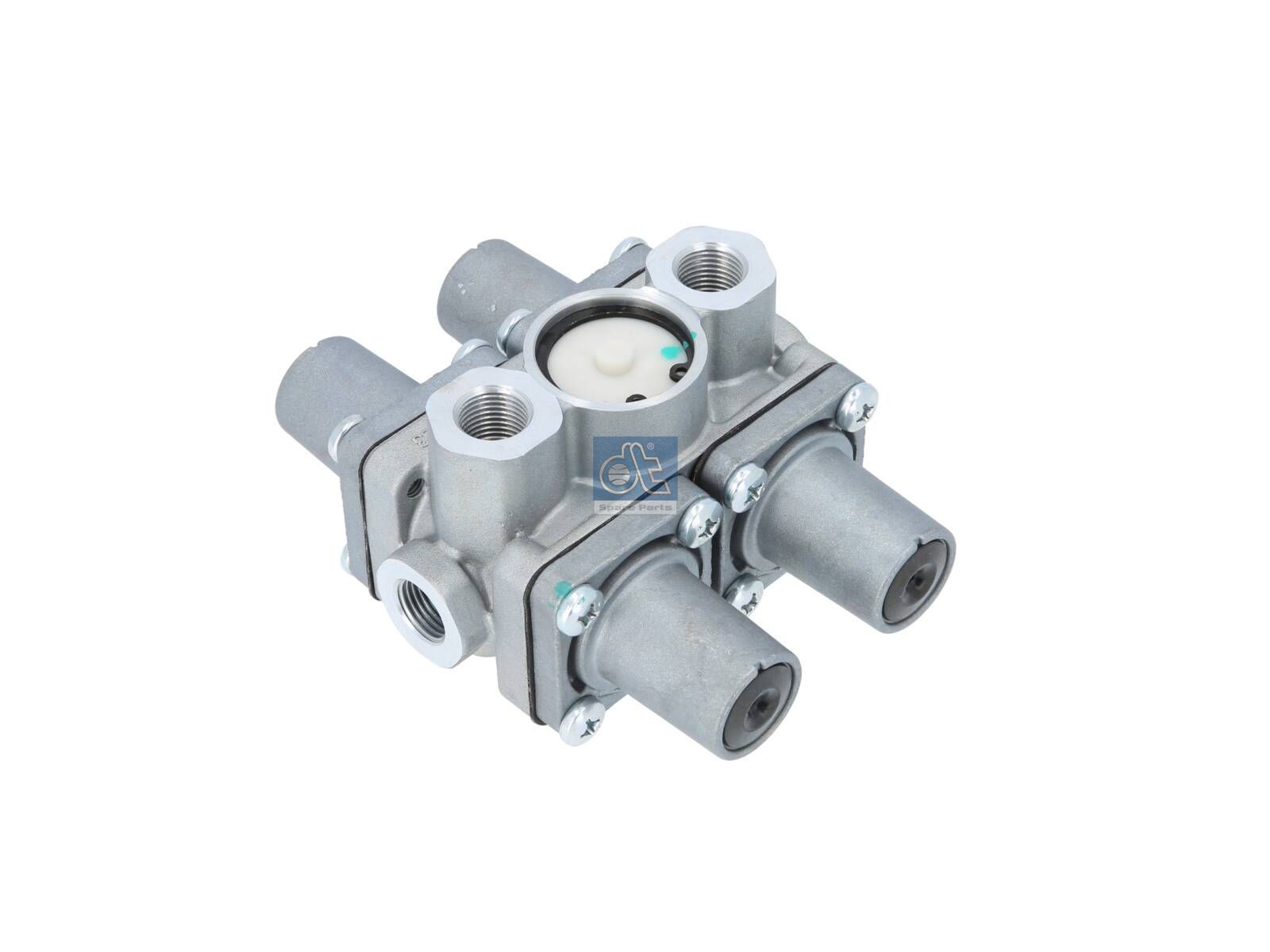 DT Spare Parts 2.44041 4-circuit-protection valve, M16 x 1,5, M22 x 1,5, max. 10 bar, Po21: 6.3 bar, Po22: 6.3 bar, Po23: 5.8 bar, Po24: 5.8 bar