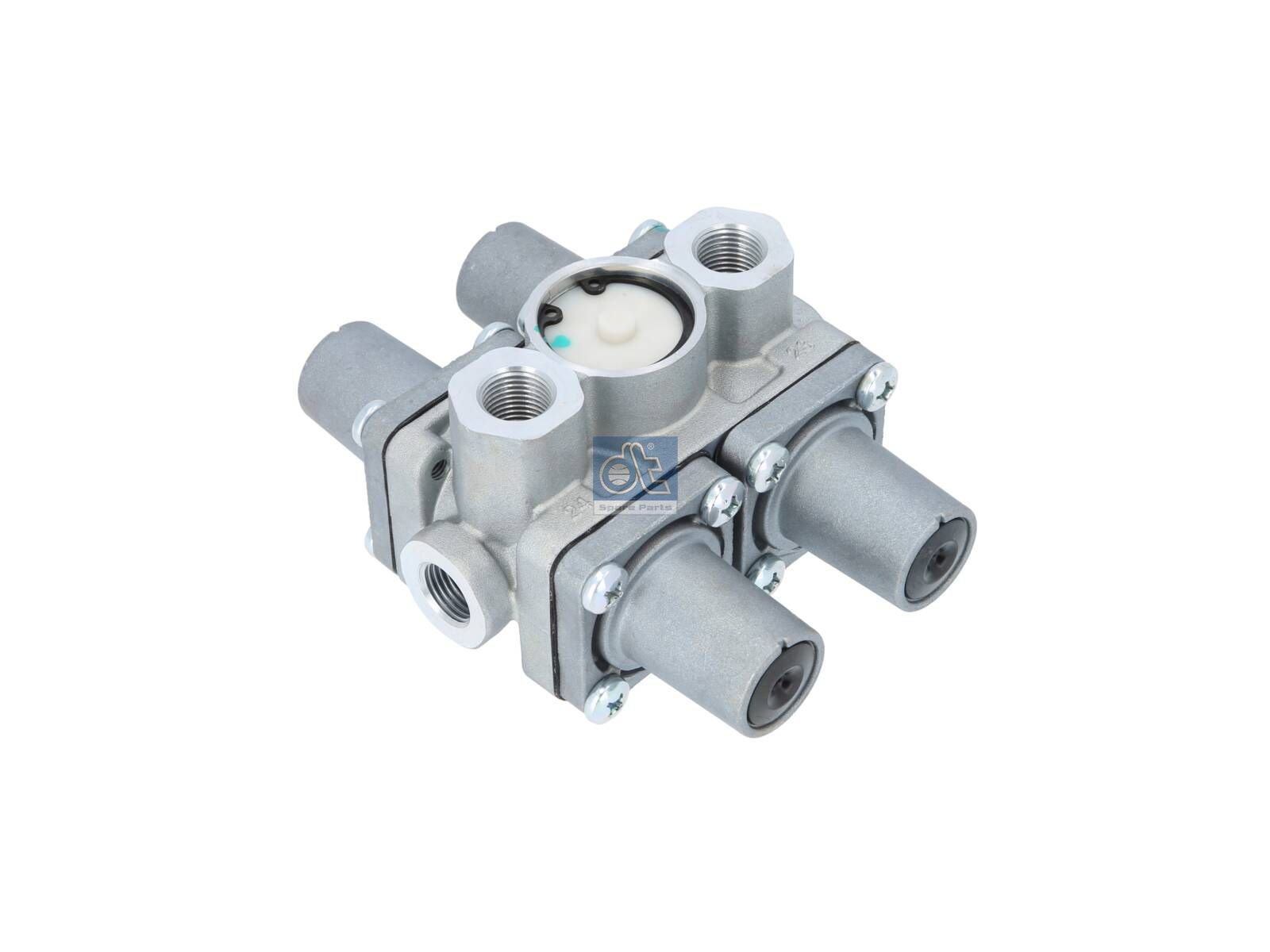 DT Spare Parts 2.44041 4-circuit-protection valve, M16 x 1,5, M22 x 1,5, max. 10 bar, Po21: 6.3 bar, Po22: 6.3 bar, Po23: 5.8 bar, Po24: 5.8 bar