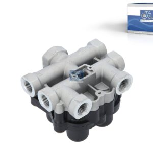 DT Spare Parts 2.44048 4-circuit-protection valve, M16 x 1,5, M22 x 1,5, max. 20 bar, Po21: 6.3 bar, Po22: 6.3 bar, Po23: 5.8 bar, Po24: 5.8 bar, Pc21: 5 bar, Pc22: 5 bar, Pc23: 4.5 bar, Pc24: 4.5 bar