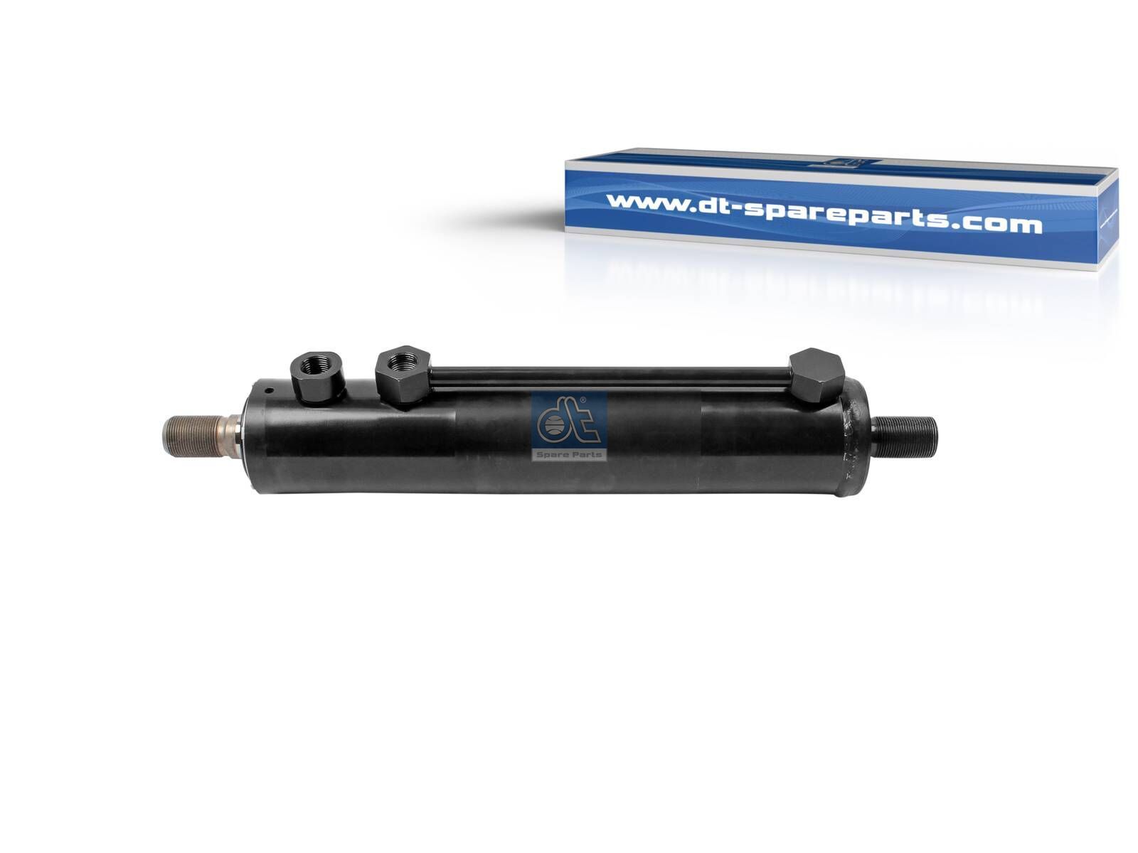 DT Spare Parts 2.53477 Steering cylinder, D: 70 mm, M18 x 1,5, M26 x 1,5, L: 450 mm, 180 bar, Ls: 250 mm