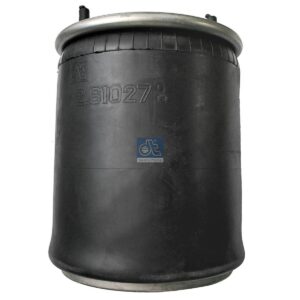 DT Spare Parts 2.61027 Air spring, with steel piston, D: 259 mm, Dmax: 294 mm, M10 x 1,5, M16 x 1,5, L: 341 mm