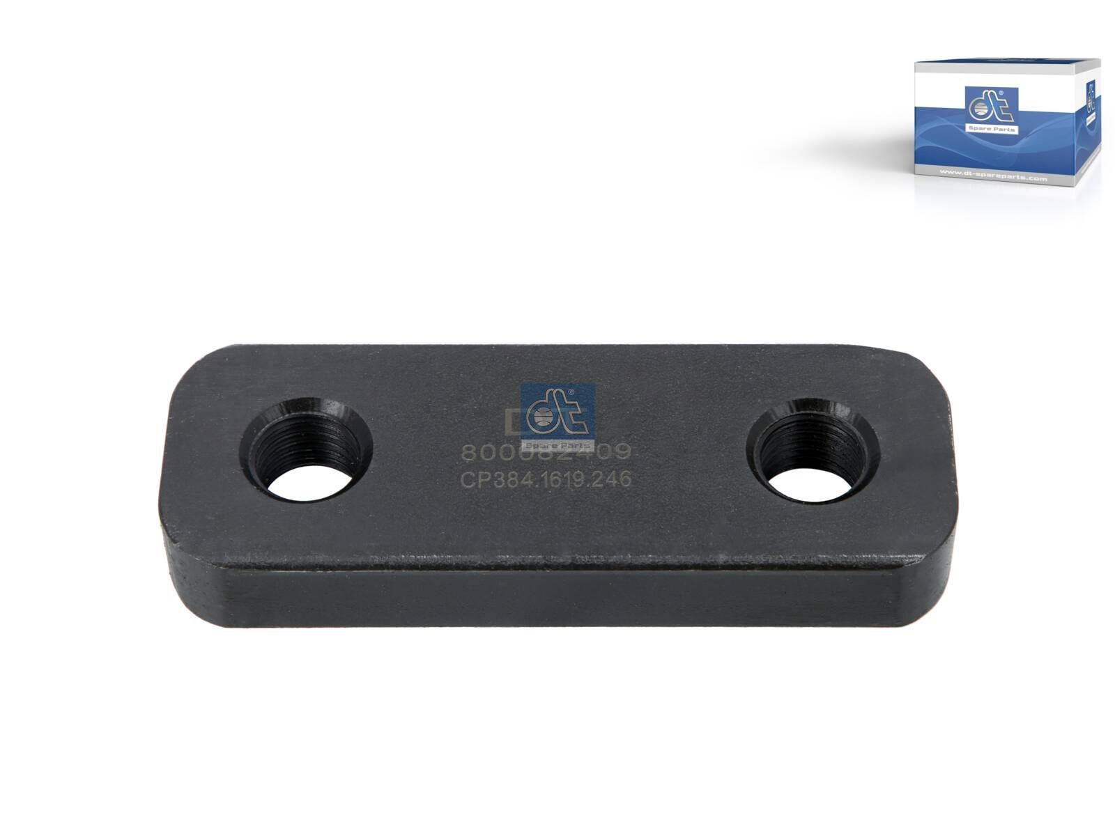DT Spare Parts 2.61246 Spring shackle, Lb: 90 mm, M20 x 2,5, L: 139 mm, W: 50 mm, S: 20 mm