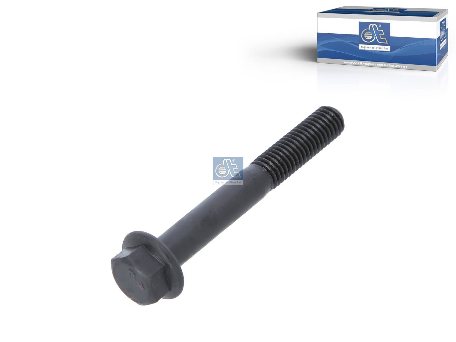 DT Spare Parts 2.61947 Flange screw, M8, LTh: 25 mm, Lu: 60 mm, SW: 12, 8.8
