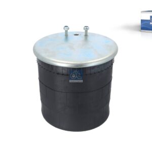 DT Spare Parts 2.62061 Air spring, with steel piston, D: 248 mm, D: 259 mm, Dmax: 300 mm, M10 x 1,5, M16 x 1,5, L: 461 mm