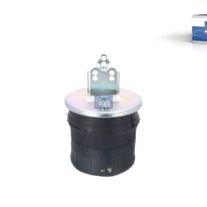 DT Spare Parts 2.62178 Air spring, with steel piston, D1: 227 mm, D2: 225 mm, Dmax: 250 mm, M14, M16 x 1,5, M24 x 1,5, L: 268 mm