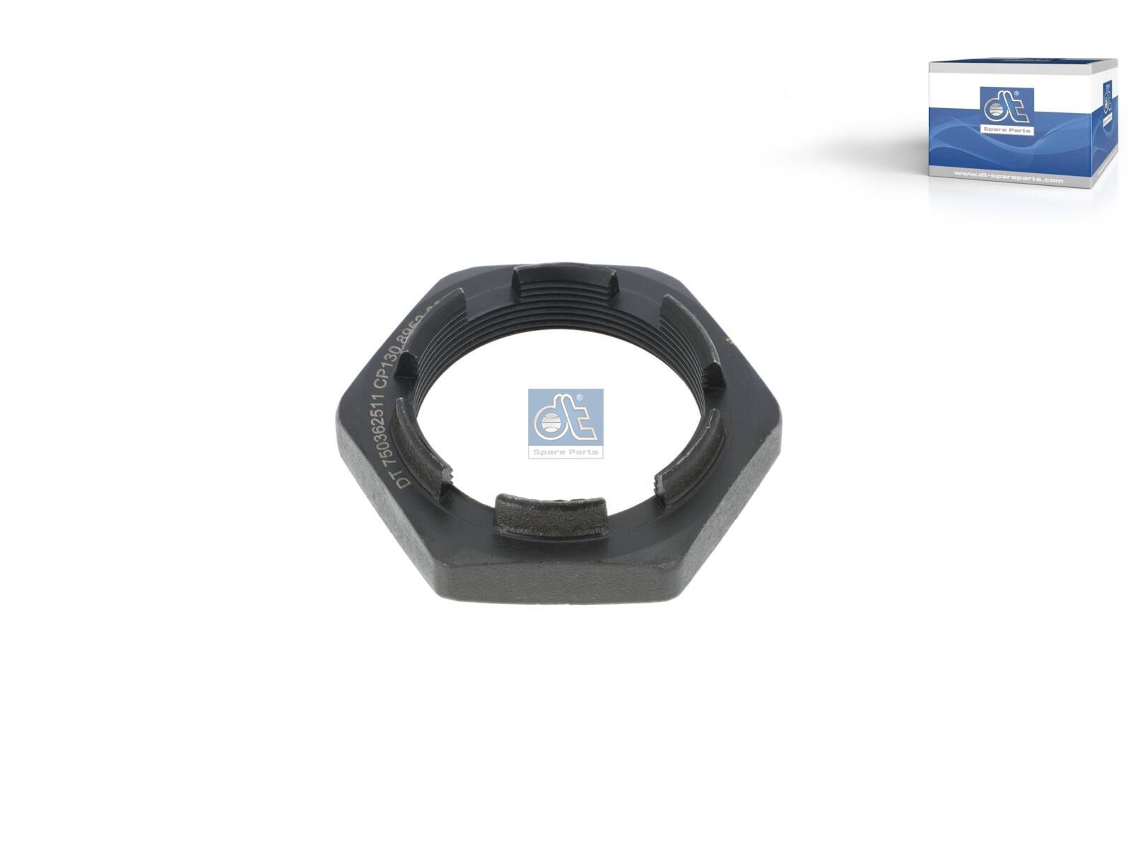 DT Spare Parts 2.65063 Flange nut, M60 x 2, SW: 80, 8.0