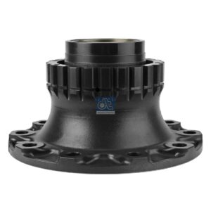 DT Spare Parts 2.65227 Wheel hub, without bearings, d1: 125 mm, d2: 125 mm, D: 383 mm, 10 bores, b: 27.2 mm, P: 335 mm, H: 166 mm