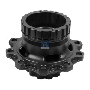 DT Spare Parts 2.65228 Wheel hub, with bearing, d1: 148 mm, d2: 148 mm, D: 383.4 mm, 10 bores, b: 27.2 mm, P: 335 mm, H: 270 mm