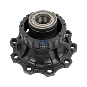 DT Spare Parts 2.65231 Wheel hub, with bearing, d1: 110 mm, d2: 110 mm, D: 383.5 mm, 10 bores, b: 25 mm, H: 160 mm