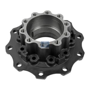 DT Spare Parts 2.65235 Wheel hub, without bearings, d1: 160 mm, d2: 160 mm, D: 380 mm, 10 bores, b: 22 mm, H: 165 mm