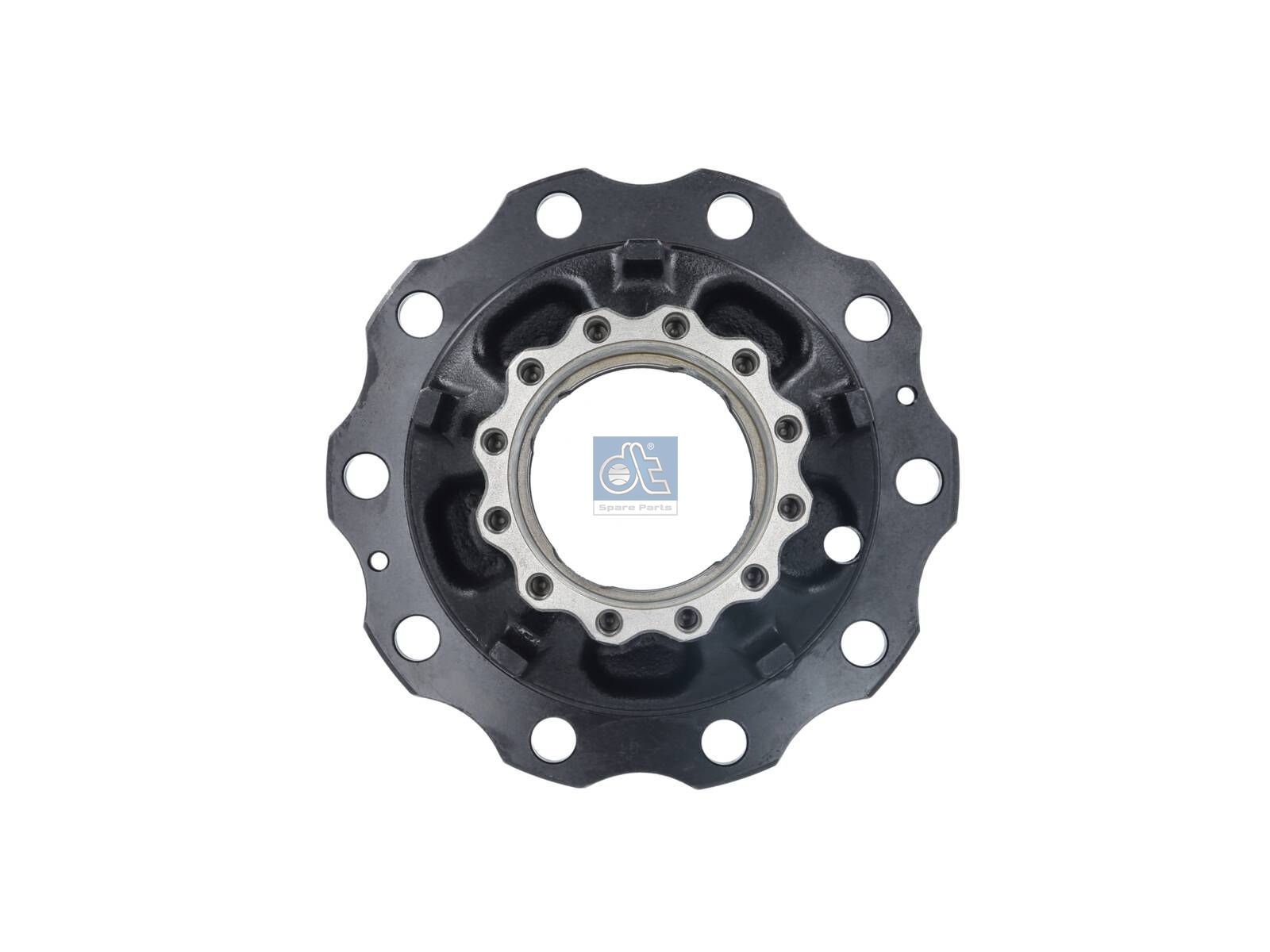 DT Spare Parts 2.65238 Wheel hub, without bearings, d1: 148 mm, d2: 148 mm, D: 384 mm, 10 bores, b: 27.2 mm, H: 192 mm