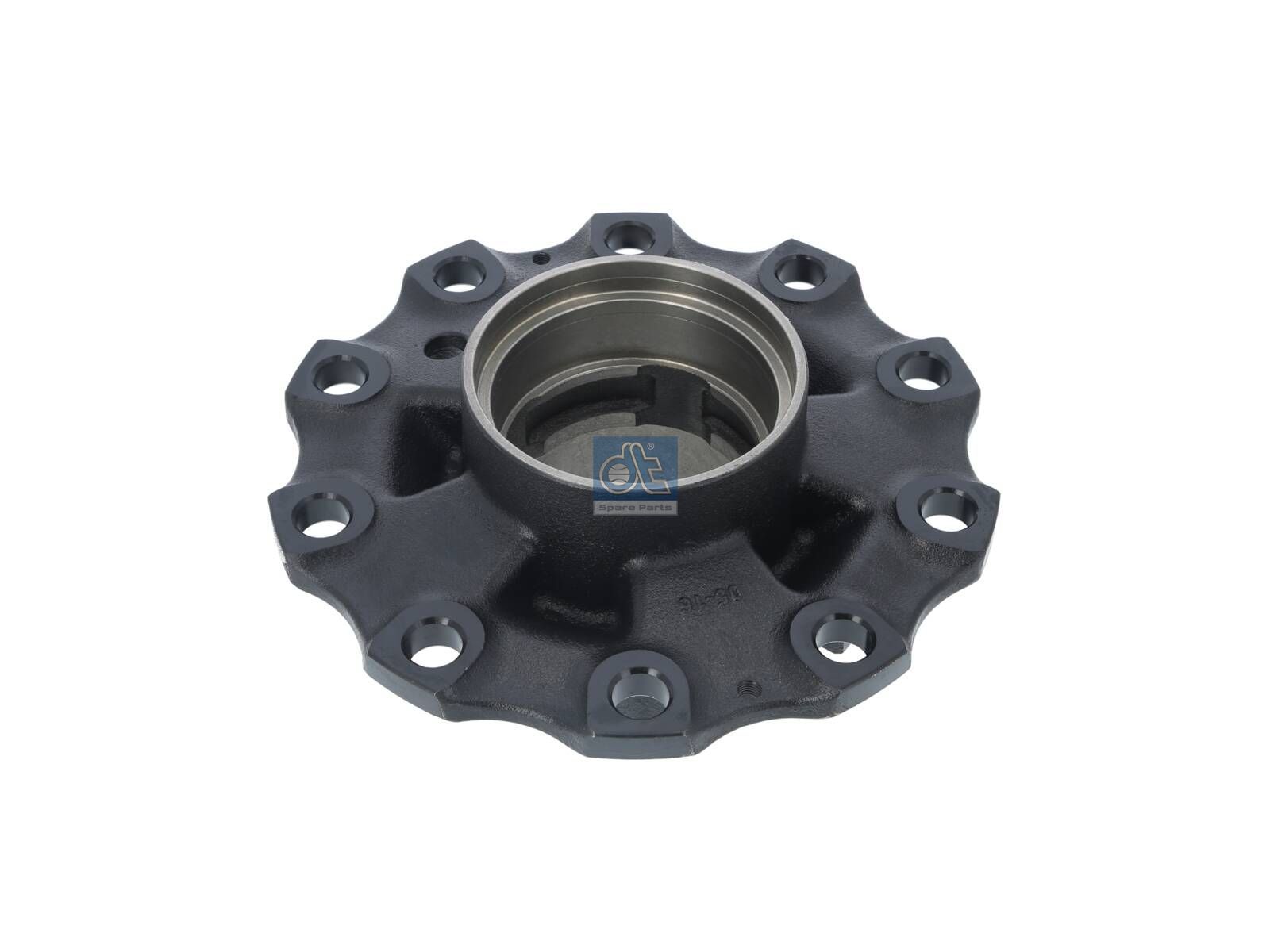 DT Spare Parts 2.65238 Wheel hub, without bearings, d1: 148 mm, d2: 148 mm, D: 384 mm, 10 bores, b: 27.2 mm, H: 192 mm