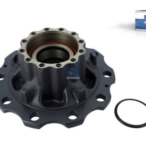 DT Spare Parts 2.65239 Wheel hub, with bearing, d1: 148 mm, d2: 148 mm, D: 384 mm, 10 bores, b: 27.2 mm, H: 192 mm