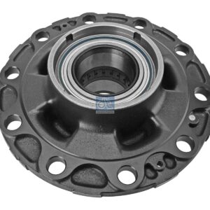 DT Spare Parts 2.65245 Wheel hub, with bearing, d1: 148 mm, d2: 148 mm, D: 385.5 mm, 10 bores, b: 27.2 mm, H: 157 mm