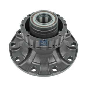 DT Spare Parts 2.65249 Wheel hub, with bearing, d1: 110 mm, d2: 110 mm, D: 383.5 mm, 10 bores, b: 27.2 mm, H: 160 mm
