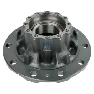 DT Spare Parts 2.65277 Wheel hub, with bearing, d1: 148 mm, d2: 148 mm, D: 384 mm, 10 bores, b: 25 mm, H: 192 mm