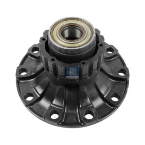 DT Spare Parts 2.65287 Wheel hub, with bearing, d1: 110 mm, d2: 110 mm, D: 384 mm, 10 bores, b: 27.3 mm, H: 163 mm