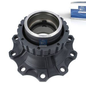 DT Spare Parts 2.65321 Wheel hub, without bearings, for disc brake, d1: 130 mm, d2: 130 mm, D: 383.5 mm, 10 bores, b: 25 mm, H: 161 mm