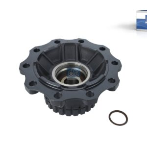 DT Spare Parts 2.65326 Wheel hub, with bearing, d1: 115 mm, d2: 115 mm, 10 bores, b: 25 mm