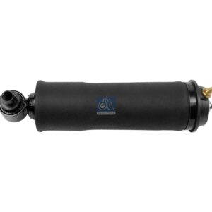 DT Spare Parts 2.70088 Cabin shock absorber, with air bellow, D: 43.7 mm, b: 14 mm, M12 x 1,75, Lmin: 223 mm, Lmax: 333 mm