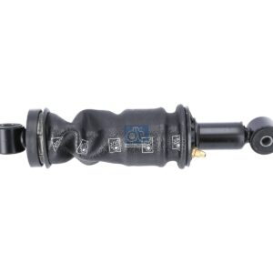 DT Spare Parts 2.70098 Cabin shock absorber, with air bellow, D: 45 mm, b: 14 mm, Lmin: 308 mm, Lmax: 406 mm