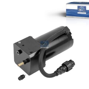 DT Spare Parts 2.70111 Cabin tilt pump, electrical, 24 V, 480 ml, L: 80 mm, W: 80 mm, 280 bar