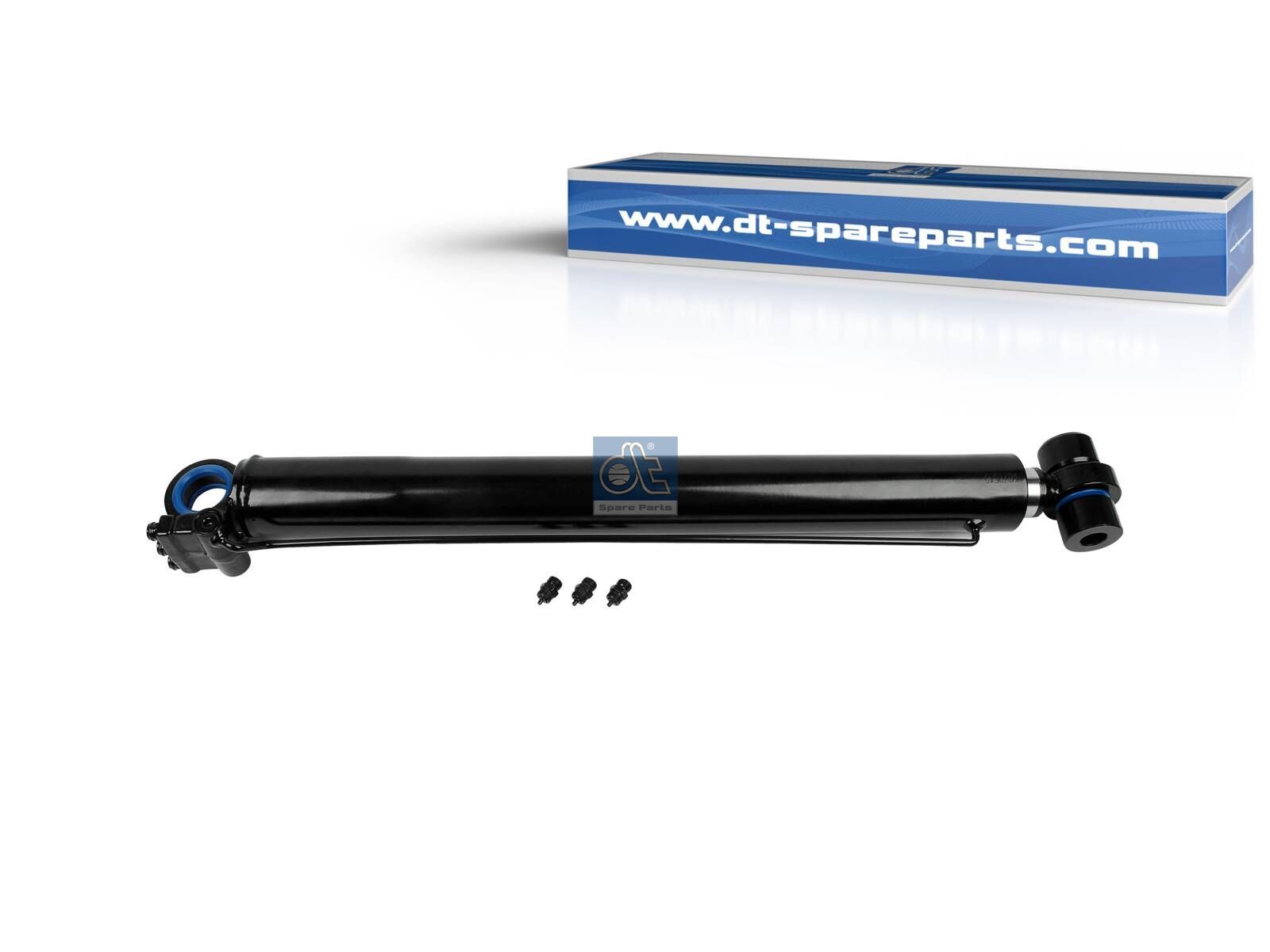 DT Spare Parts 2.70118 Cabin tilt cylinder, D1: 40 mm, D2: 59 mm, b1: 30 mm, b2: 35 mm, Quick connect, Quick connect, L: 677 mm, 280 bar, Ls: 454 mm