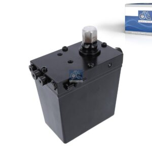 DT Spare Parts 2.70161 Cabin tilt pump, 540 ml, L: 130 mm, W: 80 mm, H: 140.5 mm, 280 bar, Pov: 370 bar