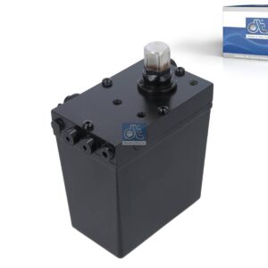 DT Spare Parts 2.70165 Cabin tilt pump, 540 ml, L: 130 mm, W: 80 mm, H: 140.5 mm, 280 bar, Pov: 370 bar