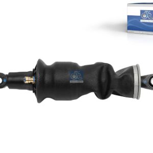 DT Spare Parts 2.70431 Cabin shock absorber, with air bellow, D: 42 mm, b: 14 mm, Lmin: 315 mm, Lmax: 378 mm